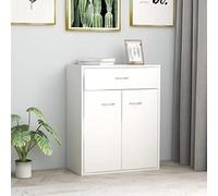 Credenza 60 x 30 x 75 cm, blanc - Rangement polyvalent pour entrée, salon, buffet, commode à tiroirs pour cuisines, salles de bains et porches