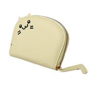 Credit Card Holder Wallet - Small Zippered Coin Purse, dessin animé Cat Design | Wear-resistant, Storable Compact Change Pouch, Secure Card Storage Organizer For Daily Use And Travel 3,94 x 0,98 x
