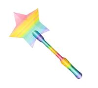 Credit Card Holder Wand, 3d Printed Star Stick, 8x2 Inches Contactless Payment Tool, Stylish Build with Lightweight Frame, Fun Shopping, Accessory for Kids and Restaurants Use