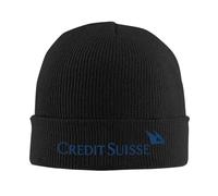 Credit Suisse Logo Bleu Asset Management Bonnet Chapeaux Gestion des Risques Bonnet Chapeaux Bonnets Bonnets Tricot Hat Automne Hiver Unisexe Outdoor Cap