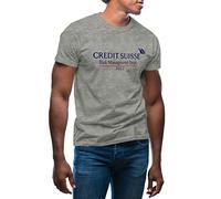 Credit Suisse Risk Management Department 2022 T-Shirt Gris pour Homme Size XL