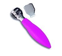 Credo Pop-Art Avion à callosités long avec pince à râpe Chromé Rose