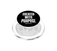 Créé avec But Éphésiens 2:10 Verse biblique chrétienne PopSockets PopGrip pour MagSafe