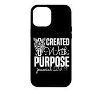 Créé avec Un But - Design inspiré de Jérémie 29:11 Coque pour iPhone 12 Pro Max