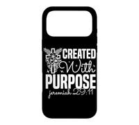 Créé avec Un But - Design inspiré de Jérémie 29:11 Coque pour iPhone 17 Pro Max