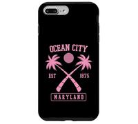 Créé en 1875 Ocean City Maryland Retro Palm Tree Coque pour iPhone 7 Plus/8 Plus