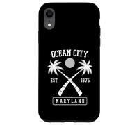 Créé en 1875 Ocean City Maryland Retro Palm Tree Coque pour iPhone XR