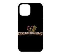 Crée en Moi Un cœur Pur inspiré des Écritures chrétiennes du Carême Coque pour iPhone 12 Mini