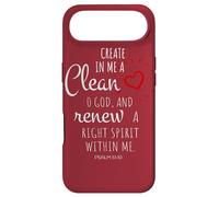 Crée en Moi Un cœur Pur, ô Dieu, et renouvelle Un Esprit Juste Coque pour iPhone Air