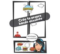 Crée ta propre bande dessinée.: Planche de bd vierge. Développe ta créativité.