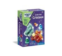 Cree tes Cristaux Scintillants - kit Sciences 8 Ans - Mini labo, Experiences scientifiques, Culture - Set Jeu educatif Enfant avec Carte