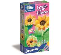 Clementoni Kit créatif Idea – 2 tournesols en papier crêpe – 7 ans – fabriqué en Italie – 18347