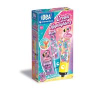 Clementoni Kit Crée tes fluos Summer Friends – Surligneurs personnalisables 6 ans Multicolore