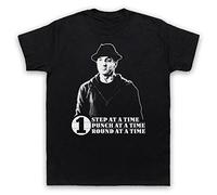 Creed Rocky One Step at A Time One Round One Punch T-Shirt des Hommes, Noir, 2XL