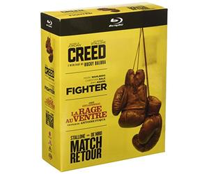 Creed + The Fighter + La Rage au Ventre + Match Retour - Films de Boxe - Coffret Blu-Ray