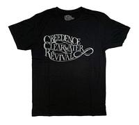 Creedence - T-shirt Revival Clearwater - Logo classique 100% officiel - Noir - X-Large