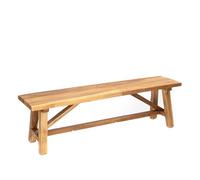CREEDWOOD Banc de Salle à Manger Roca | 160cm, Bois Massif | Banc en Bois, Banc dentrée, Banc de lit avec entretoise, Banc de Cuisine Naturel, Banc pour Fleurs
