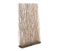 CREEDWOOD SÉPARATEUR DE PIÈCES Kinki | 110x70x17cm, Osier | Branche Séparation de pièce, paravent, cloison décorative, cloison Mobile, élément décoratif en Osier | Couleur: Gris