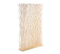 CREEDWOOD SÉPARATEUR DE PIÈCES Kinki | 110x70x17cm, Osier | Branche Séparation de pièce, paravent, cloison décorative, cloison Mobile, élément décoratif en Osier | Couleur: Blanchi