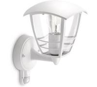 CREEK-Applique d'extérieur Montante avec Détecteur Métal H25cm Blanc Philips Blanc G