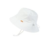 Creekstone Bébé Bob Chapeau de Soleil pour Garçon Fille Tout-Petit Chapeau Seau pour Enfants UPF 50+ Protection Solaire Chapeaux de Plage d'été 0-24M (FR/ES, Âge, 6 Mois, 24 Mois, Blanc)