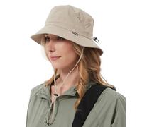 Creekstone Chapeau bob imperméable pour Homme et Femme - Protection UV - UPF50 - Chapeau d'été Pliable - pour la randonnée, la pêche (FR/ES, Alpha/Lettres, Taille Unique, Beige)