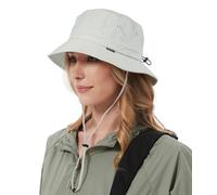 Creekstone Chapeau bob imperméable pour Homme et Femme - Protection UV - UPF50 - Chapeau d'été Pliable - pour la randonnée, la pêche (FR/ES, Alpha/Lettres, Taille Unique, Gris Froid)