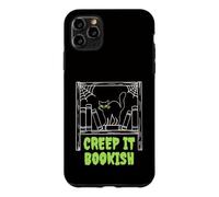Creep It Bookish Librarian Cat Bookworm Halloween Coque pour iPhone 11 Pro Max