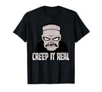 Creep It Real Classic Horror Monster Halloween Humour Design T-Shirt