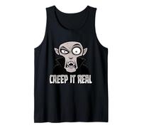 Creep It Real Classic Horror Vampire Halloween Humour Design Débardeur