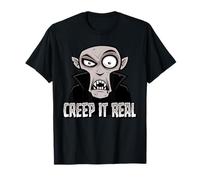 Creep It Real Classic Horror Vampire Halloween Humour Design T-Shirt