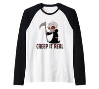 Creep It Real Cute Grim Reaper Manche Raglan