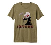 Creep It Real Cute Grim Reaper T-Shirt Haut de Gamme