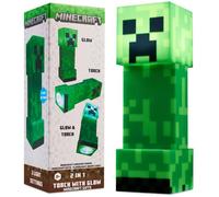 Creeper Lampe Torche 2-en-1 Lampe Fonctionné USB et à Piles Lamp LED avec 3 Modes Decoration Chambre Gaming Cadeau Gamer