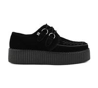 Creepers Montantes Unisexes Viva de TUK Footwear - Chaussures Gothiques à Plateforme en Cuir et à Lacets