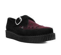 Creepers Rockabilly de T.U.K - Pointed Creeper Buckle - EU41 à EU46 - pour Homme - noir/bourgogne EU 41