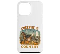 Creepin’ It Country Cute Farm Halloween Animals Coque pour iPhone 13 Pro Max