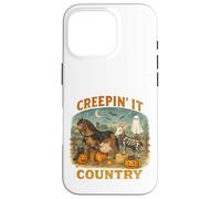 Creepin’ It Country Cute Farm Halloween Animals Coque pour iPhone 16 Pro