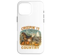 Creepin’ It Country Cute Farm Halloween Animals Coque pour iPhone 16 Pro Max