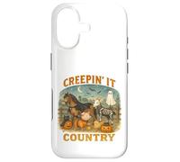 Creepin’ It Country Cute Farm Halloween Animals Coque pour iPhone 17
