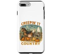 Creepin’ It Country Cute Farm Halloween Animals Coque pour iPhone 7 Plus/8 Plus