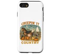 Creepin’ It Country Cute Farm Halloween Animals Coque pour iPhone SE (2020) / 7/8