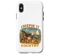 Creepin’ It Country Cute Farm Halloween Animals Coque pour iPhone X/XS