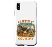 Creepin’ It Country Cute Farm Halloween Animals Coque pour iPhone XS Max