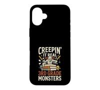 Creepin It Real avec Mes Monstres de 3e année, Maman, Halloween Coque pour iPhone 16 Plus