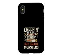 Creepin It Real avec Mes Monstres de 3e année, Maman, Halloween Coque pour iPhone X/XS