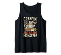 Creepin It Real avec Mes Monstres de 3e année, Maman, Halloween Débardeur
