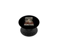 Creepin It Real avec Mes Monstres de 3e année, Maman, Halloween PopSockets PopGrip Adhésif