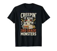 Creepin It Real avec Mes Monstres de 3e année, Maman, Halloween T-Shirt