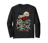 Creepin' It Real Zombie Halloween Manche Longue